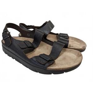 Mephisto Portugal Men Sandals Brown Leather US 12 Air-Relax